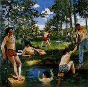 Frederic Bazille Summer Scene oil